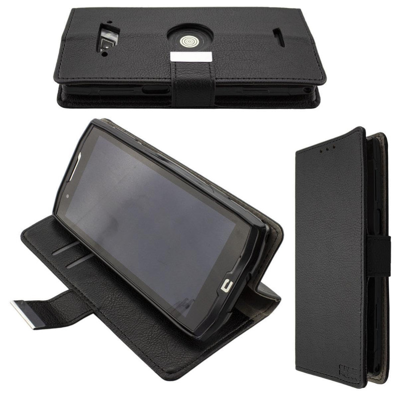 caseroxx Étui pour Crosscall Core-X4, Housse Bookstyle en Cuir Artificiel, Noir caseroxx Étui pour Crosscall Core-X4, Housse Bookstyle en Cuir Artificiel, Noir