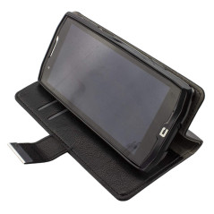 caseroxx Étui pour Crosscall Core-X4, Housse Bookstyle en Cuir Artificiel, Noir
