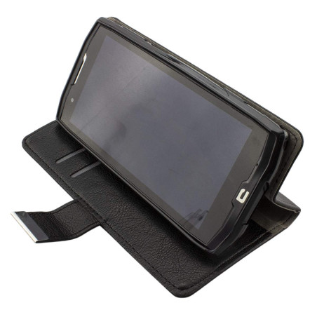 caseroxx Étui pour Crosscall Core-X4, Housse Bookstyle en Cuir Artificiel, Noir
