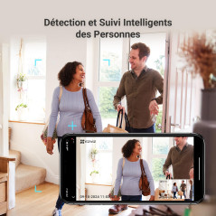 EZVIZ CP1 Pro 2K Caméra Surveillance WiFi Intérieure, Camera Bébé WiFi 2.4Ghz Pan/Tilt à 360 °, Vision Nocturne Intelligente, Su