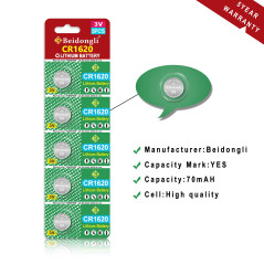 CR1620 Piles Bouton Batterie CR 1620 3V Lithium Batteries 10 Piles 【5 Ans Garantie】
