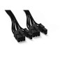 be quiet! Power Cable CP-6620, câble 2x PCIe 6+2 broches, gainé individuellement, longueur 600 mm, extension haut de gamme pour be quiet! Power Cable CP-6620, câble 2x PCIe 6+2 broches, gainé individuellement, longueur 600 mm, extension haut de gamme pour