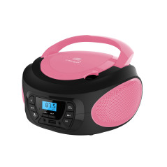 Boombox - Lecteur CD portable - CD/CD-R - USB - Radio FM enfants - Entrée AUX-IN - Prise casque - Chaîne stéréo - Système compac