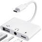 【3 en 1】 Adaptateur USB C Jack 3,5 mm avec 60W Charge Rapide Adaptateur De OTG, Audio Ecouteur Splitter De Type C vers Aux pour 