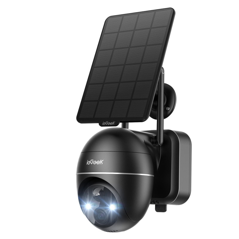 ieGeek 5MP Camera Surveillance WiFi Exterieure sans Fil Solaire, 15m Vision Nocturne Couleur, Detection Humaine PIR & Sirène Ala ieGeek 5MP Camera Surveillance WiFi Exterieure sans Fil Solaire, 15m Vision Nocturne Couleur, Detection Humaine PIR & Sirène Ala
