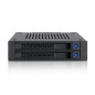 Icy Dock MB742SP-B Cadre Amovible Noir