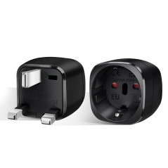 【2 Pièces】 Adaptateur Prise Anglaise, Adaptateur de Voyage France vers UK, Adaptateur de Prise pour Irlande, Angleterre, Ecosse,