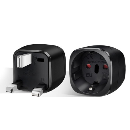 【2 Pièces】 Adaptateur Prise Anglaise, Adaptateur de Voyage France vers UK, Adaptateur de Prise pour Irlande, Angleterre, Ecosse,