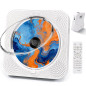 Lecteur CD, CD Player Portable Bluetooth, CD Player Kpop de Bureau Ménage avec HiFi Double Haut-Parleur, Mini Enfant Lecteur Mus Lecteur CD, CD Player Portable Bluetooth, CD Player Kpop de Bureau Ménage avec HiFi Double Haut-Parleur, Mini Enfant Lecteur Mus