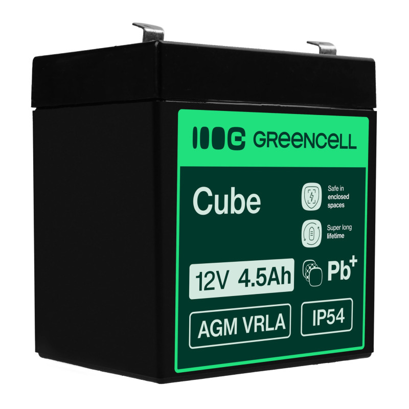 GreenCell® Rechargeable Batterie AGM 12V 4,5Ah accumulateur au Gel Plomb Cycles sans Entretien VRLA Battery étanche UPS | USV | GreenCell® Rechargeable Batterie AGM 12V 4,5Ah accumulateur au Gel Plomb Cycles sans Entretien VRLA Battery étanche UPS | USV |