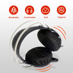 VIKSAUN 50 Pièces Protecteurs d'oreille Jetables, Hygiénique Couvre Oreillettes Jetables, Écouteurs Couvre, Protection de Coussi