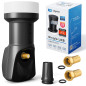 LNB LNC Full HD TV 3D + Contacts or + kit de protection (extensible) en HB DIGITAL. Kit avec prise F dorée offerte LNB LNC Full HD TV 3D + Contacts or + kit de protection (extensible) en HB DIGITAL. Kit avec prise F dorée offerte