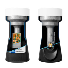 LNB LNC Full HD TV 3D + Contacts or + kit de protection (extensible) en HB DIGITAL. Kit avec prise F dorée offerte