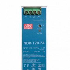 MeanWell NDR-120-24 Bloc d'alimentation pour Rail DIN 120 W 24 V 5 A