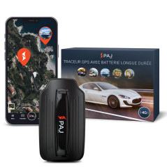 PAJ GPS Power Finder 4G – Traceur GPS Magnétique Longue Autonomie, Localisation Temps Réel pour Voitures, Camions, Bateaux, Remo