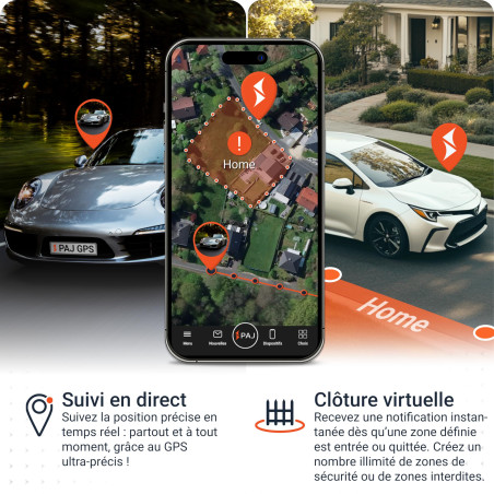 PAJ GPS Power Finder 4G – Traceur GPS Magnétique Longue Autonomie, Localisation Temps Réel pour Voitures, Camions, Bateaux, Remo
