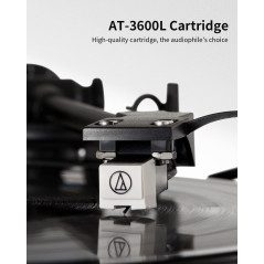 ANGELS HORN Platine Vinyle Tourne Disque Vinyle Bluetooth HiFi avec Haut-parleurs Préamplificateur Phono intégré 33/45 TR/Min et