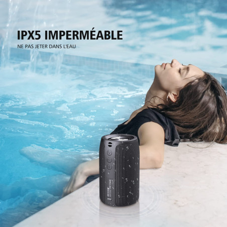 ZEALOT Enceinte Bluetooth Portable avec Ports USB/AUX/Carte TF, Mini Haut-Parleur Bluetooth 5.0 Enceinte sans Fil avec 12 Heures