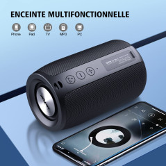 ZEALOT Enceinte Bluetooth Portable avec Ports USB/AUX/Carte TF, Mini Haut-Parleur Bluetooth 5.0 Enceinte sans Fil avec 12 Heures