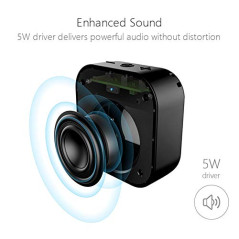 MIFA Enceinte Portable, A1 Haut Parleur Bluetooth et IP56 étanche et Anti-Poussière, Temps 15 Heures, Port Micro SD et Microphon