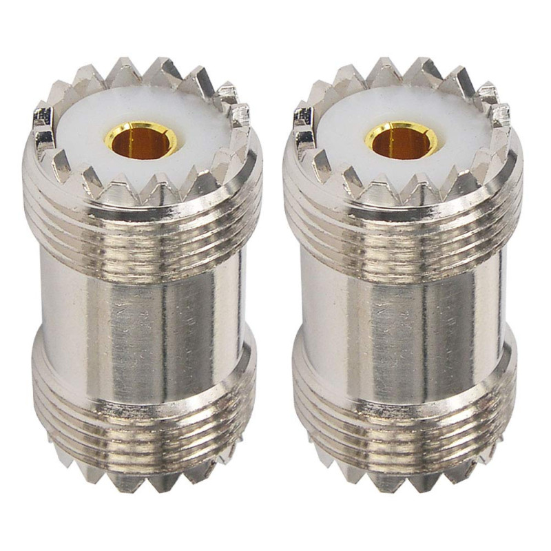 Boobrie Connecteur SO239 à SO239 Connecteur Coaxial UHF RF Adaptateur Coaxial UHF Femelle à UHF Femelle Connecteur de Câble UHF Boobrie Connecteur SO239 à SO239 Connecteur Coaxial UHF RF Adaptateur Coaxial UHF Femelle à UHF Femelle Connecteur de Câble UHF