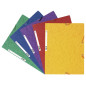Exacompta - Réf. 55515E - Paquet de 10 chemises à élastiques - pochettes 3 rabats - en carte lustrée 400 g/m2 - dimensions 24 x Exacompta - Réf. 55515E - Paquet de 10 chemises à élastiques - pochettes 3 rabats - en carte lustrée 400 g/m2 - dimensions 24 x