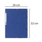 Exacompta - Réf. 55515E - Paquet de 10 chemises à élastiques - pochettes 3 rabats - en carte lustrée 400 g/m2 - dimensions 24 x Exacompta - Réf. 55515E - Paquet de 10 chemises à élastiques - pochettes 3 rabats - en carte lustrée 400 g/m2 - dimensions 24 x
