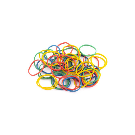 D.RECT Bande Élastique 1.5x1.5mm 1/2 Circonférence 40mm | Bandes Élastiques pour le Ménage, le Travail, le Bureau | Réutilisable