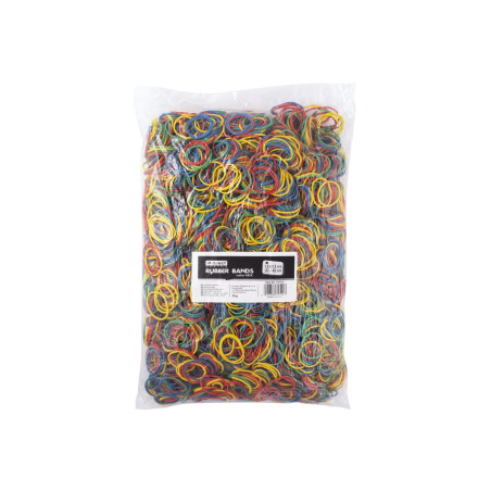 D.RECT Bande Élastique 1.5x1.5mm 1/2 Circonférence 40mm | Bandes Élastiques pour le Ménage, le Travail, le Bureau | Réutilisable