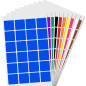 25mm Carrés Gommettes Formes Autocollantes - 10 Couleurs, 1200 Pièces 25mm Carrés Gommettes Formes Autocollantes - 10 Couleurs, 1200 Pièces
