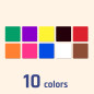 25mm Carrés Gommettes Formes Autocollantes - 10 Couleurs, 1200 Pièces 25mm Carrés Gommettes Formes Autocollantes - 10 Couleurs, 1200 Pièces