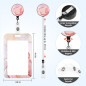 Porte Badge avec Cordon Tour de Cou Porte-cartes Swivel Lobster Clasp avec Lanières Rétractables pour Porte Badges d'Identificat Porte Badge avec Cordon Tour de Cou Porte-cartes Swivel Lobster Clasp avec Lanières Rétractables pour Porte Badges d'Identificat