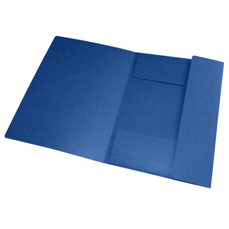OXFORD Topfile+ Lot de 10 Chemises Cartonnees 3 Rabats Format A4 Fermeture Elastiques Coloris Assortis
