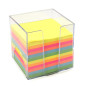WAYTEX 931151 Bloc mémo de 700 notes multicolores 9 x 9 cm avec support plastique transparent WAYTEX 931151 Bloc mémo de 700 notes multicolores 9 x 9 cm avec support plastique transparent