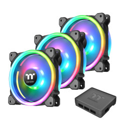 Thermaltake Riing Trio 12 LED RGB Radiator Fan TT Premium Edition Boitier PC Ventilateur 12 cm