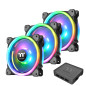 Thermaltake Riing Trio 12 LED RGB Radiator Fan TT Premium Edition Boitier PC Ventilateur 12 cm Thermaltake Riing Trio 12 LED RGB Radiator Fan TT Premium Edition Boitier PC Ventilateur 12 cm