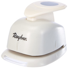 Rayher Perforatrice Fantaisie Rond pour Scrapbooking - Idéal pour les Loisirs Créatifs, Blanc, 2,54cm (1 Zoll)