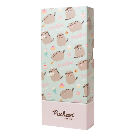 Grupo Erik - Trousse Pusheen ou Pot à Crayon 2 Compartiments | Organisateur de Bureau 3 en 1 : Trousse, Pot à Crayon, Support Té