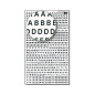 Apli SDD210F - Lettres et chiffres transfert noirs 4 mm 706 caractères Apli SDD210F - Lettres et chiffres transfert noirs 4 mm 706 caractères