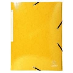 Exacompta - Réf. 55828E - Carton de 25 chemises à élastiques Iderama - pochettes 3 rabats Maxi Capacity - en carte lustrée pelli