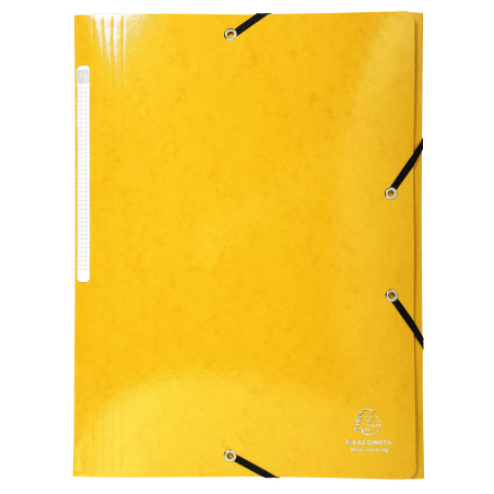 Exacompta - Réf. 55828E - Carton de 25 chemises à élastiques Iderama - pochettes 3 rabats Maxi Capacity - en carte lustrée pelli