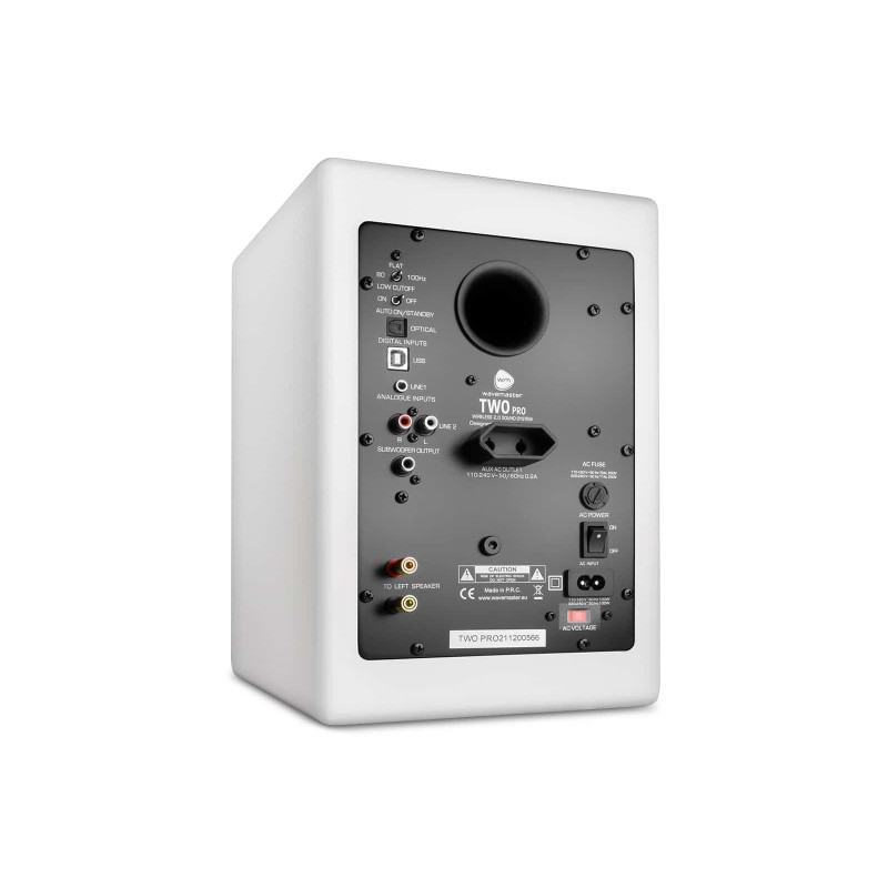 wavemaster TWO PRO white - Kit d'enceintes bibliothèque 2.0 Bluetooth (60 Watt, aptX) pour TV, PC, tablette, smartphone - BLANC wavemaster TWO PRO white - Kit d'enceintes bibliothèque 2.0 Bluetooth (60 Watt, aptX) pour TV, PC, tablette, smartphone - BLANC