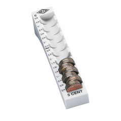 Wedo 160700537 Colonne à pièces pour 90 pièces Gris lumière