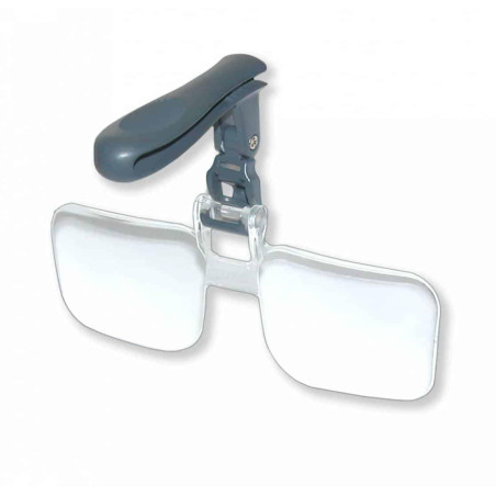 Carson VisorMag loupe de lunettes à mains libres pour attacher aux chapeaux et aux casquettes, grossissement de 2,25x (VM-14)
