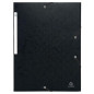 Exacompta - Réf. 55751E - Paquet de 10 chemises à élastiques Scotten - pochettes 3 rabats Maxi Capacity - en carte lustrée gaufr