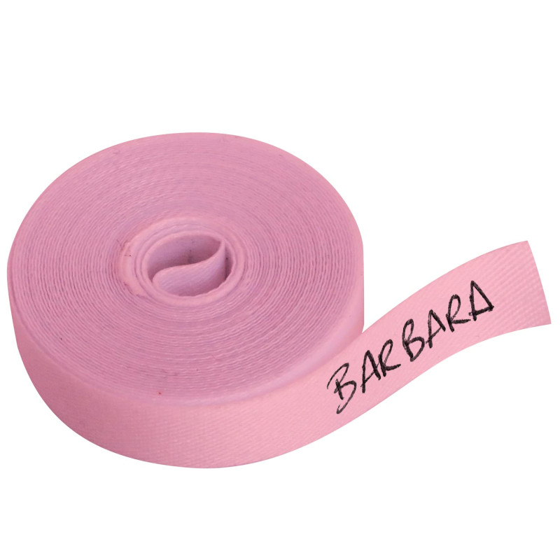 Ruban Étiquette Thermoadhésive 3m x 1cm, Écriture au Stylo Bille, Pour Vêtements Enfants, Linge École, Coton et Polyester, Rose Ruban Étiquette Thermoadhésive 3m x 1cm, Écriture au Stylo Bille, Pour Vêtements Enfants, Linge École, Coton et Polyester, Rose