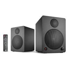 Wavemaster Cube Mini Neo - Kit d'enceintes avec Streaming Câble/Bluetooth 36 W pour TV/PC/Tablette/Smartphone, Noir