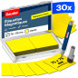 GAUDER Étiquettes Magnétiques Inscriptibles | (75 x 75 mm) Cartes Magnétiques Effaçables | Pour Tableaux Kanban et Blanc GAUDER Étiquettes Magnétiques Inscriptibles | (75 x 75 mm) Cartes Magnétiques Effaçables | Pour Tableaux Kanban et Blanc