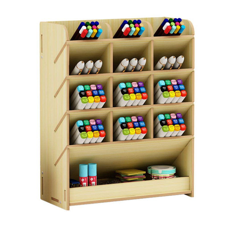 Hggzeg Boîte de rangement en bois multifonction pour stylos à la maison, au bureau et à l’école Érable blanc. Hggzeg Boîte de rangement en bois multifonction pour stylos à la maison, au bureau et à l’école Érable blanc.