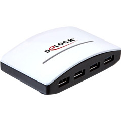 DeLOCK 61762 Hub USB 3.0 4 Ports Noir/Blanc